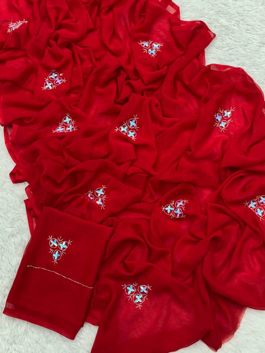 Georgette Saree with Handwork