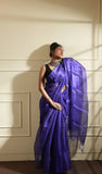 Purple Raga Tissue Saree