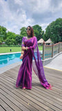 Purple Raga Tissue Saree