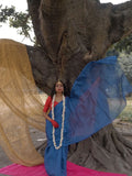 Royal Blue Raga Tissue Saree