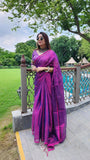 Purple Raga Tissue Saree