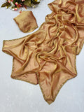 Ombre Elegance: Shaded Chiffon Sarees with Zari Borders