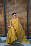 Sunheri Raga Tissue Saree