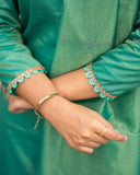 Elegant Soft Tissue Silk Kurti with Shining Dupatta