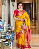 KANJIVARAM SOFT LICHI SILK SAREE