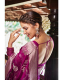 KANJIVARAM LUXURIOUS COMFORTABLE SOFT LITCHI SILK SAREE