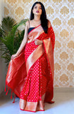 PURE BANARASI SILK SAREE WITH ZARI WEAVING