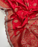 Graceful  Designer Saree with Rich Golden Accents